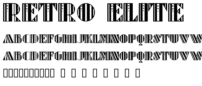 Retro Elite font